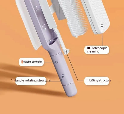 4-in-1 Self-Cleaning Hairbrush